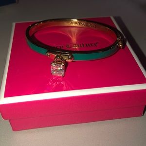 juicy couture teal blue gold bangle
